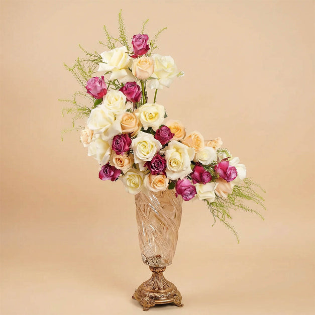Rose Colors Beauty Vase 