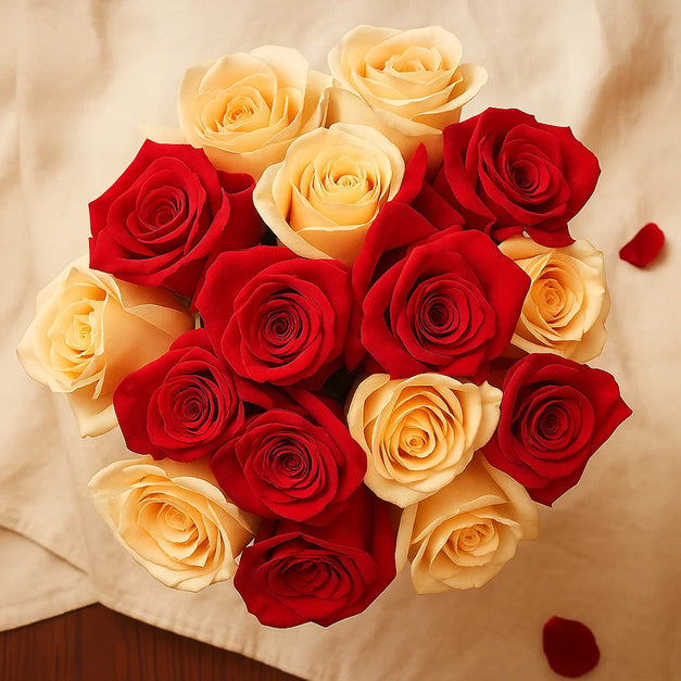 Fitna | Red n Peach Rose Bowl