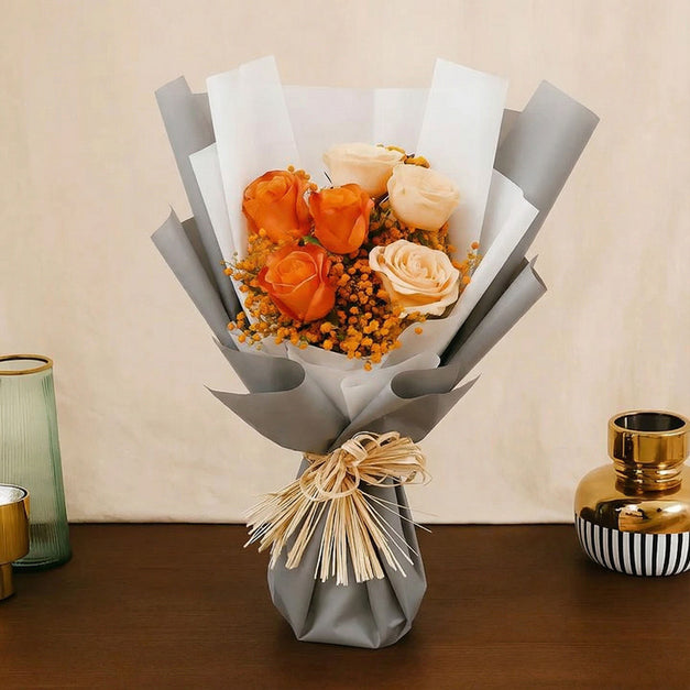 Amber Whisper Flower Bouquet