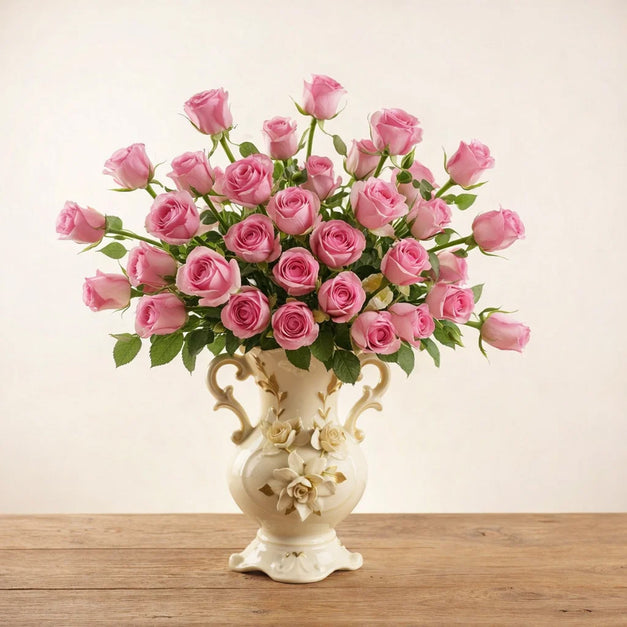 Astonishing Roses Beauty Flower Vase