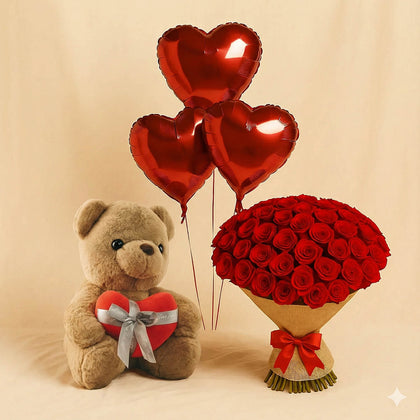 هيام | باقة ورد جوري احمر