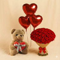 هيام | باقة ورد جوري احمر