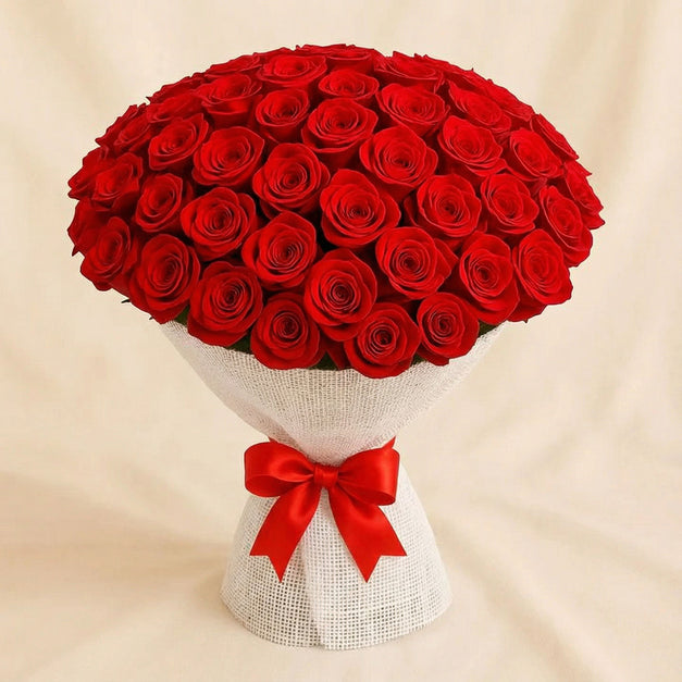 Deep Devotion Red Flower Bouquet