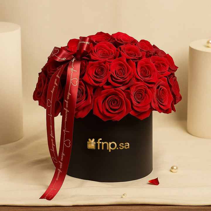 Love’s Kiss Red Roses Box
