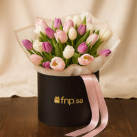Colorful Tulips Box
