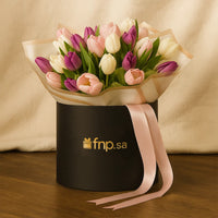 Colorful Tulips Box