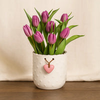 مزهرية توليب أرجواني بديع