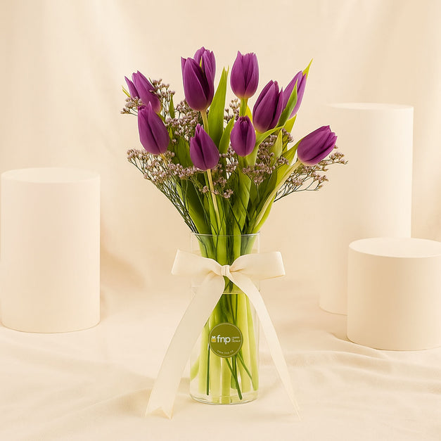 Ahlam | Purple Tulip Vase
