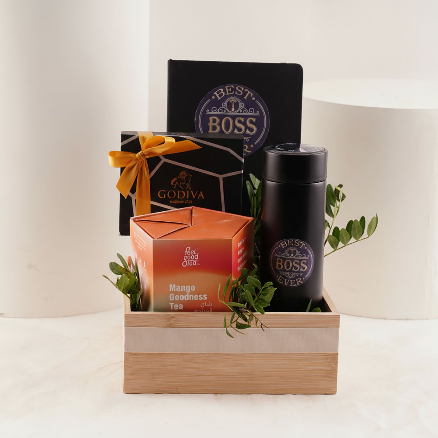 Buy Feel Good Tea n Godiva Gifts For Boss Online in Saudi Arabia - FNP SA