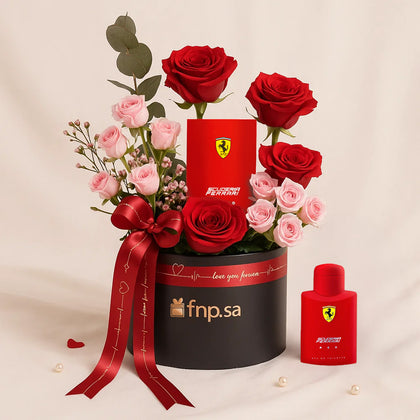 عطر فيراري ريد رجالي مع بوكس ورد
