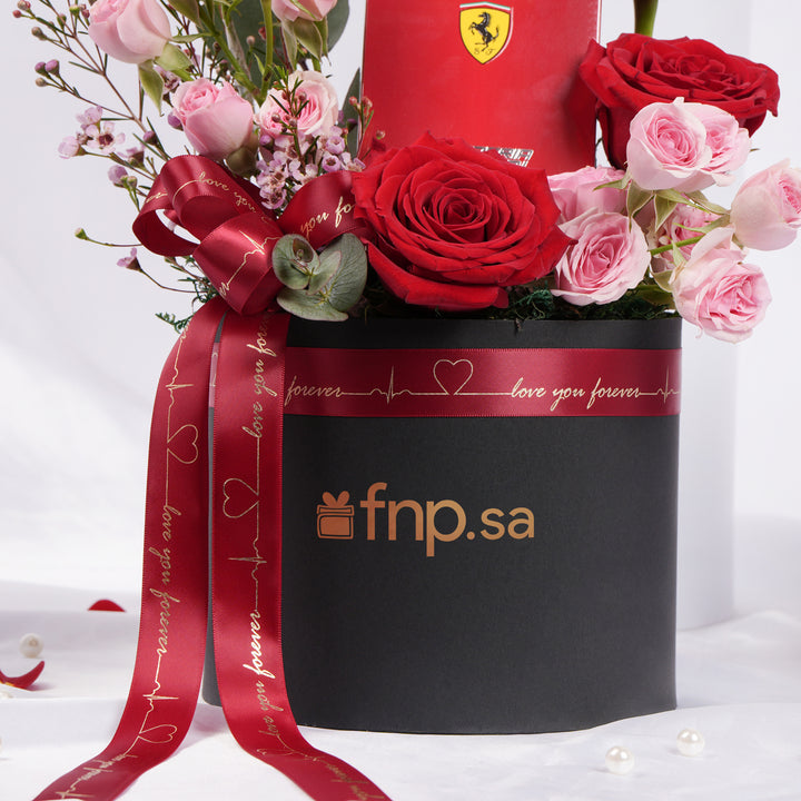  Ferrari Red Perfume  For Men n Flower Box