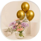 ورد مع بالونات