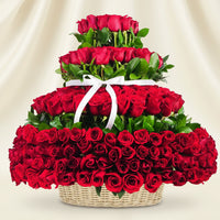 Flower Glory - 400 Red Roses