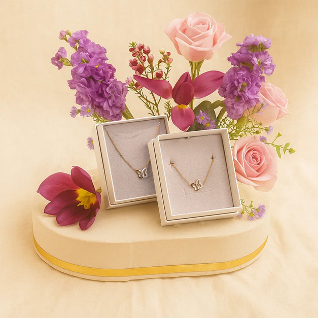 Fontenay Butterfly Jewelry Set n Flower Tray