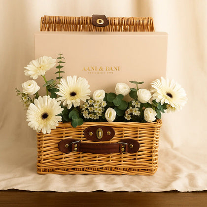  AANI & DANI Chocolate in Gerbera Basket
