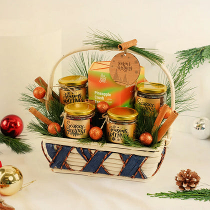 Happy Holiday Tea n Treats Basket