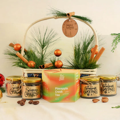 Happy Holiday Tea n Treats Basket