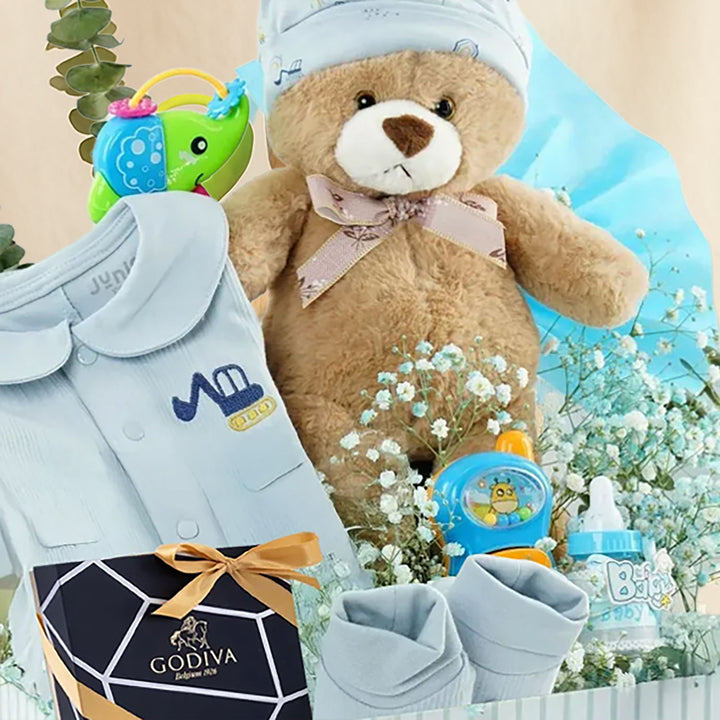 Godiva n Welcome Baby Boy Celebration Hamper