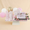 شوكولاتة بستاني و طقم مولودة لون وردي