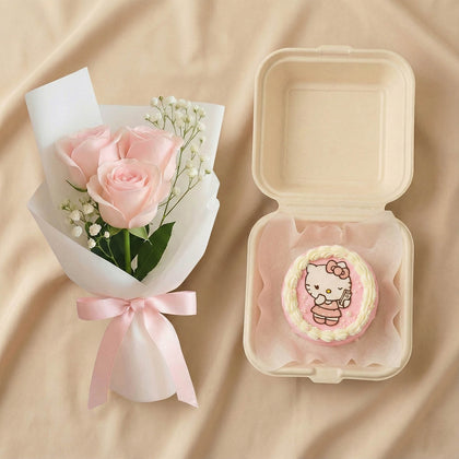 كيكة اطفال هيللو كيتي صغيرة