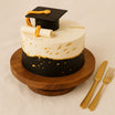 Golden Chocolate Graduation Cake