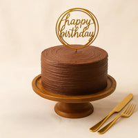 كيك عيد ميلاد أمنيات ذهبية