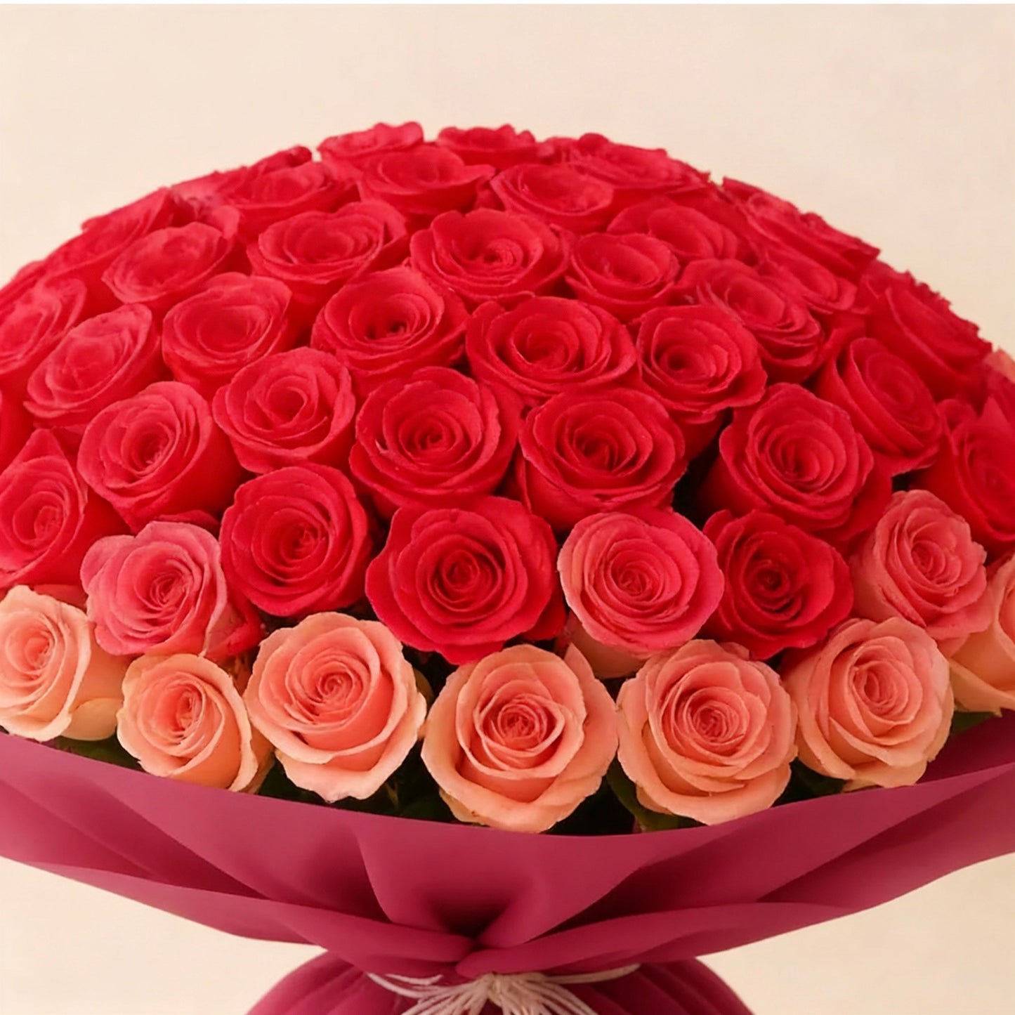 Hot Pink Ombre Tones Flower Bouquet