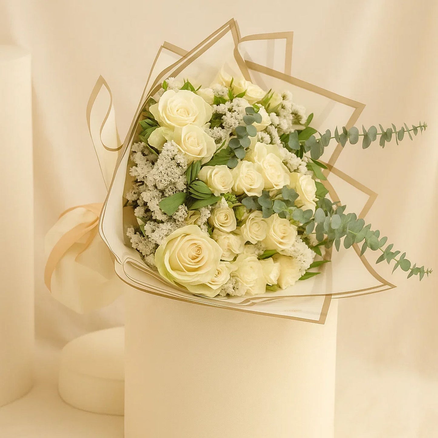 Ivory Whispers Flower Bouquet