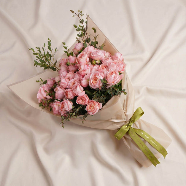 Light Pink Juliette Rose Flower Bouquet