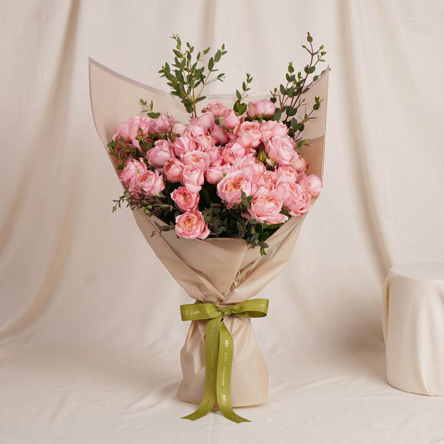 Light Pink Juliette Rose Flower Bouquet
