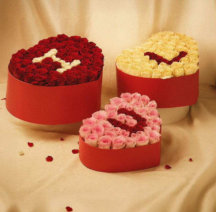 Love Letters Bloom – Heart Shape Rose Boxes