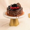 Luscious Fudge Cake With Cherry 