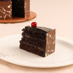 Luscious Fudge Cake With Cherry 
