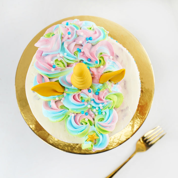 Vanilla Unicorn Cake For Kids