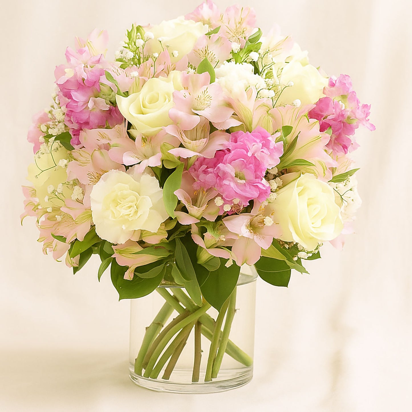 فازة نغم | ماثيولا و ورد ابيض