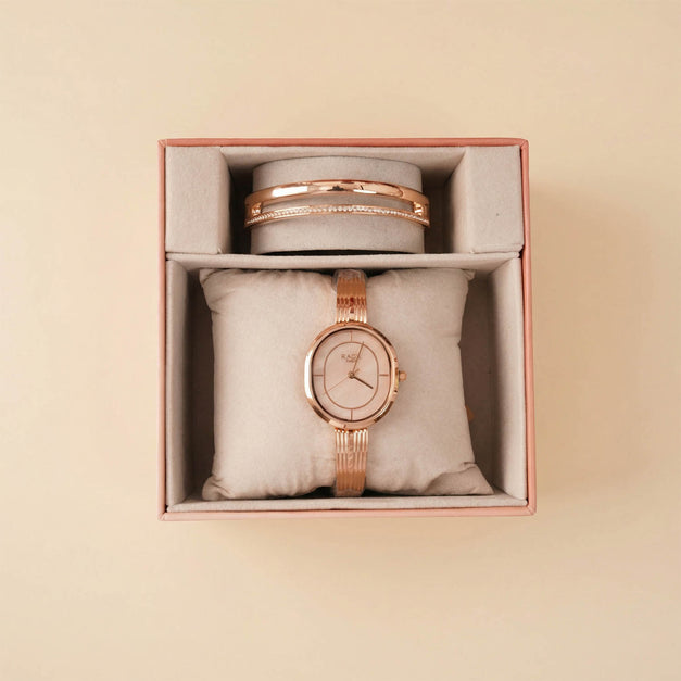 هدية عيد الحب نسائية مذهلة | طقم تيتان و بوكس ورد