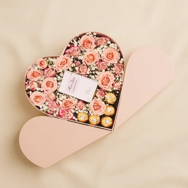 Miss Dior Blooming Perfume For Her With Roses n Chocolates