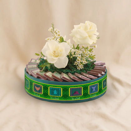 National Day Roses n Chocolate Tray