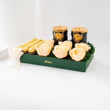 Islamic New Year Premium Rose n Chocolate Tray