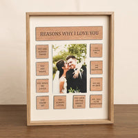 Reasons of Love Engraved Photo Frame