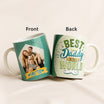 One cup customized with an image and phrase of a very beautiful green color