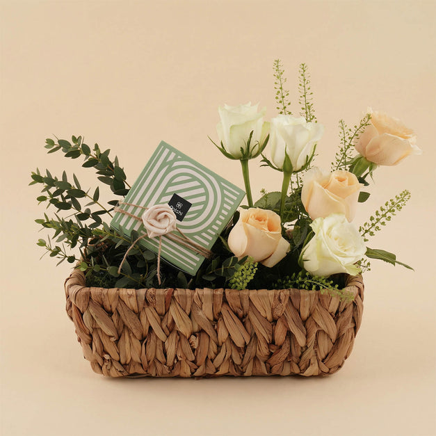 Patchi Chocolate with Rose Basket