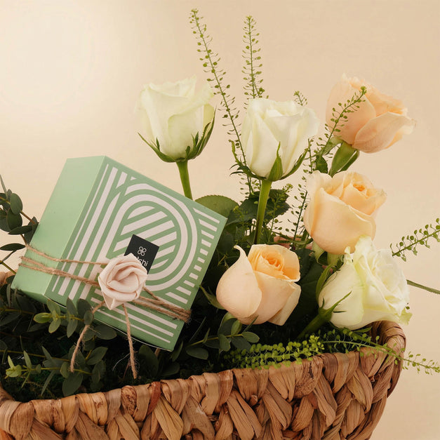 Patchi Chocolate with Rose Basket