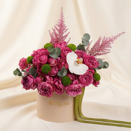 Pink Juliette Rose Flower Box