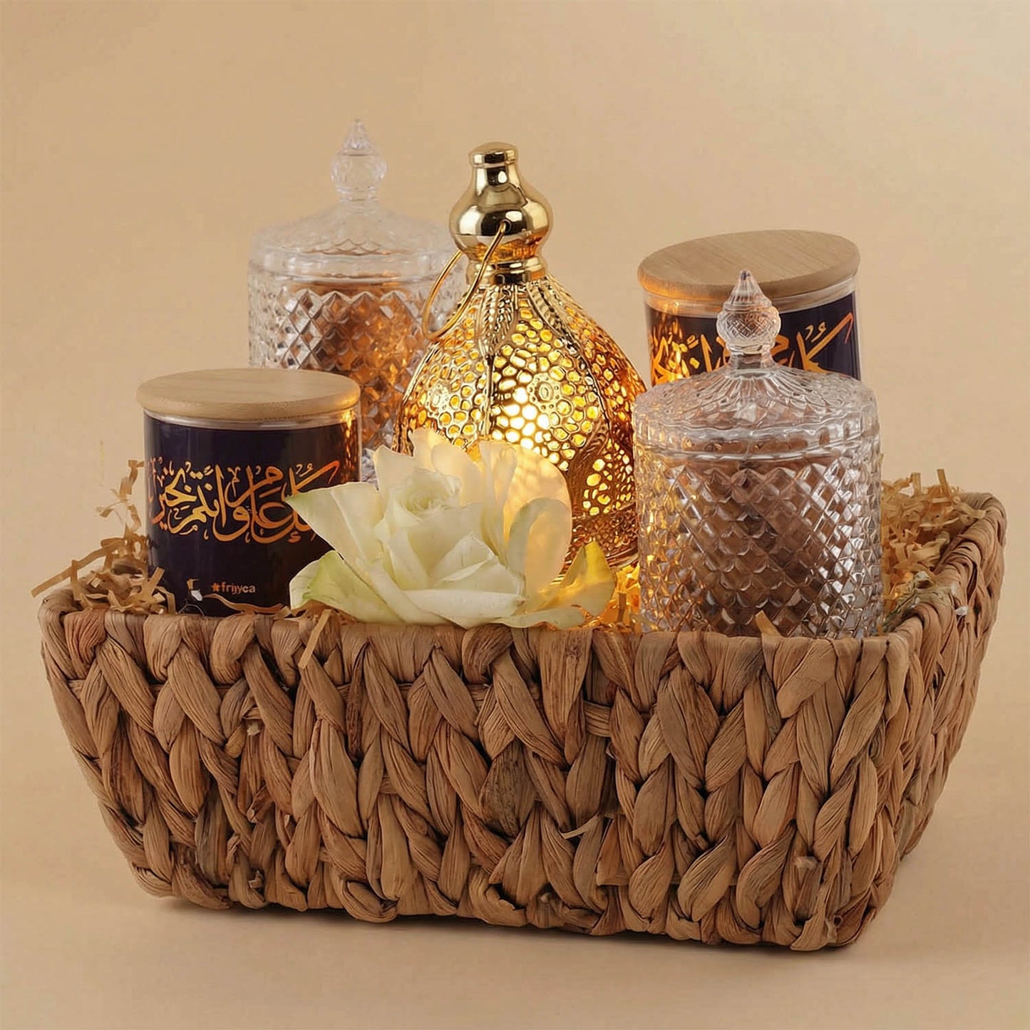 Premium Ramadan Treats with White Rose