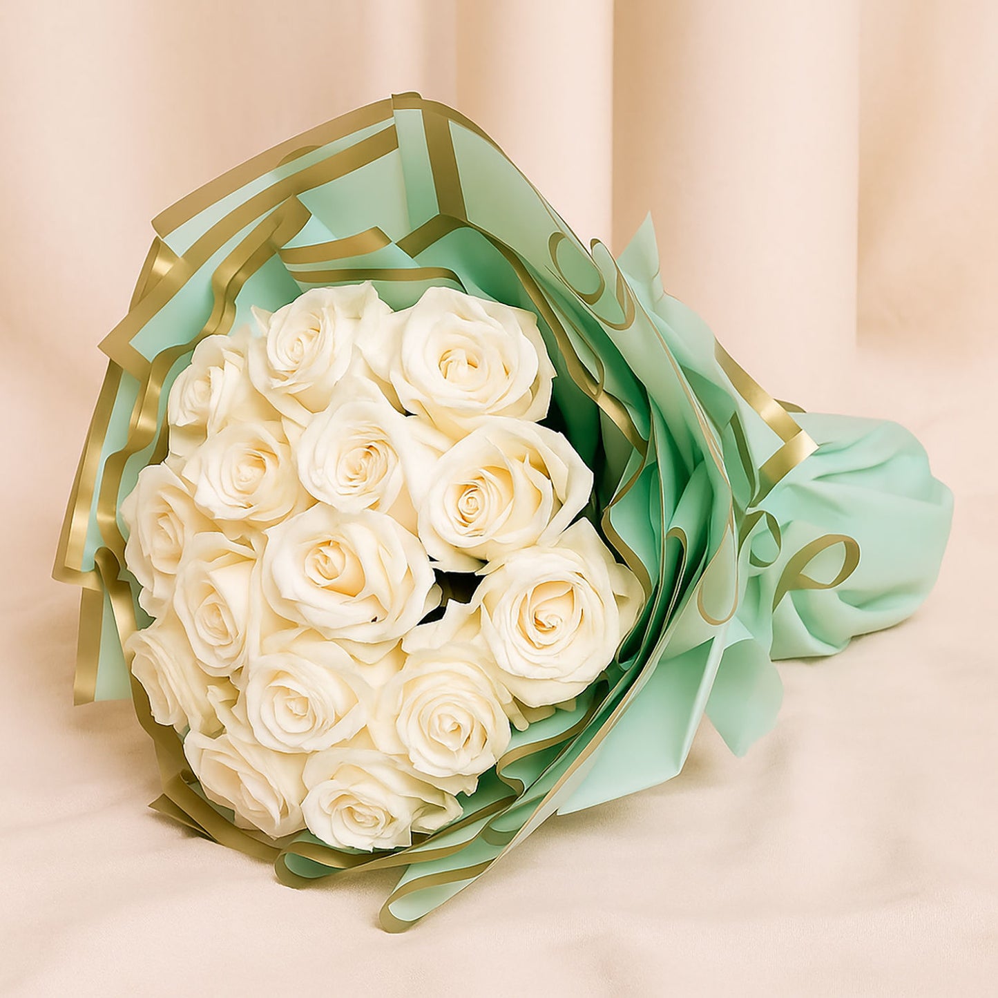 Pure Grace White Roses Bouquet