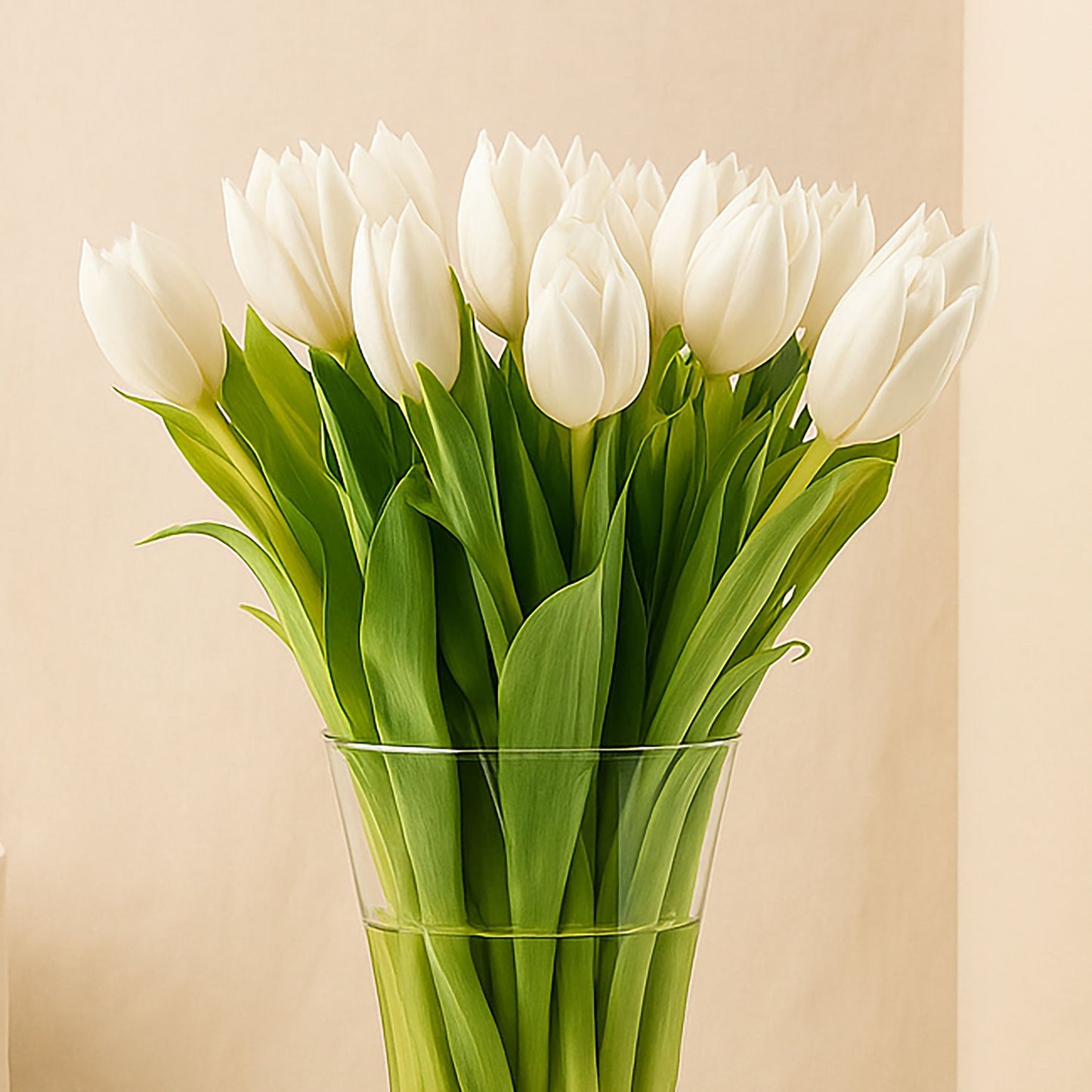 Pure Serenity White Tulip Vase