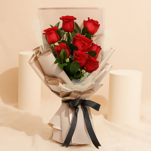 باقة ورد رومانسية | ورد جوري احمر