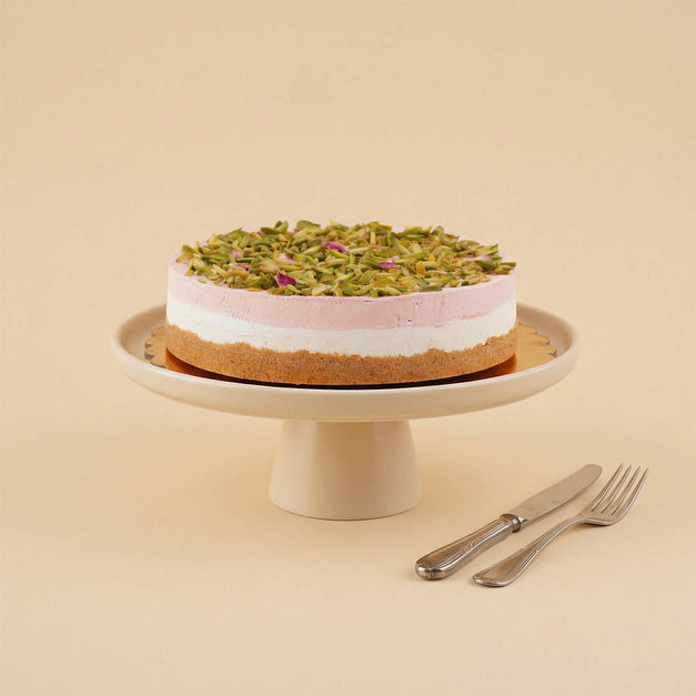 Rose Pistachio Cheesecake