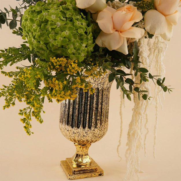 Royal Peach Elegance Rose Vase